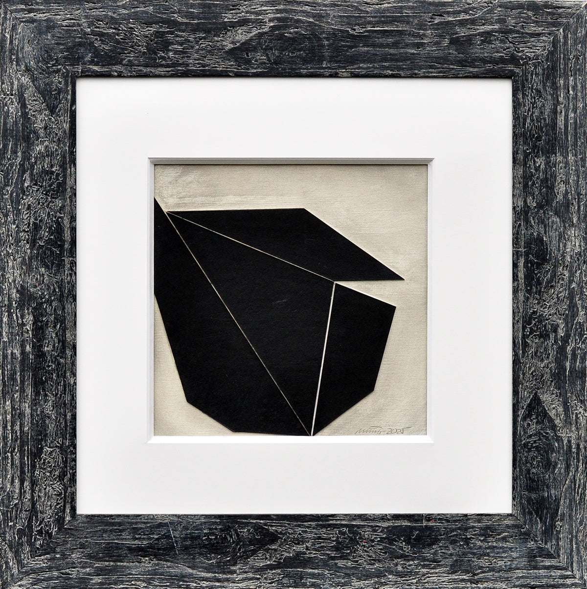 San Ming — Sharp Corners, gemengde techniek op paneel