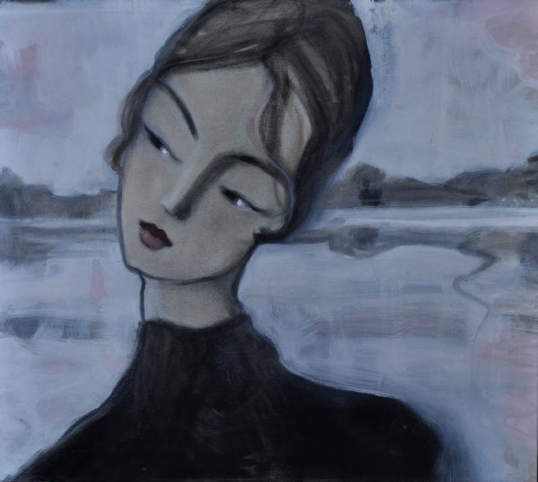 Merja Niemelainen — River Lady, acryl op linnen