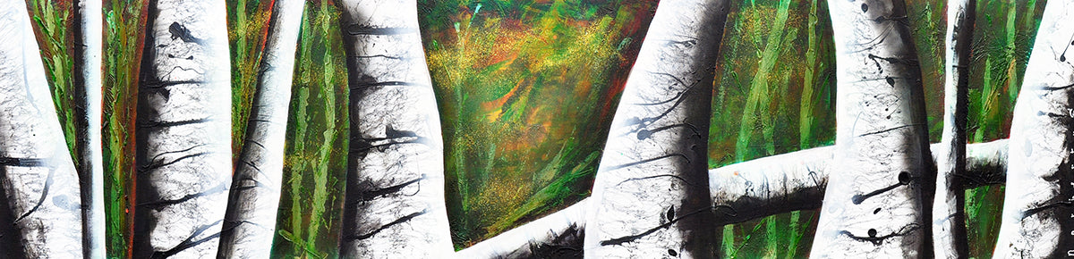 Norbertus — Green forest, acryl op linnen