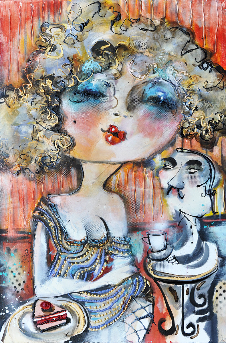 Guy Olivier — Flirt, mixed media
