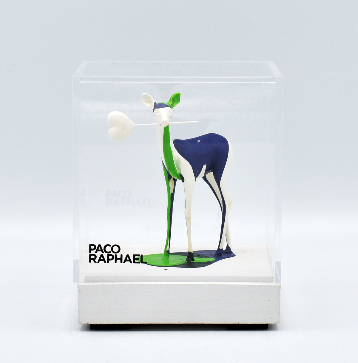 Paco Raphael — Mini bambi (green, blue, white), mixed media