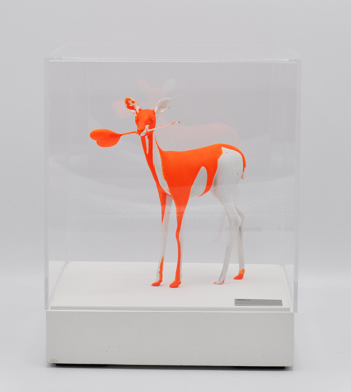 Paco Raphael — Oh Dear (orange, white), mixed media