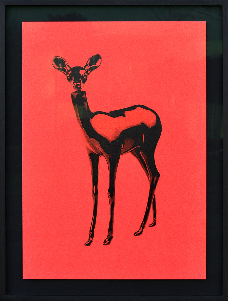 Paco Raphael — The Revival of the Bambi (red), vierlaagse zeefdruk