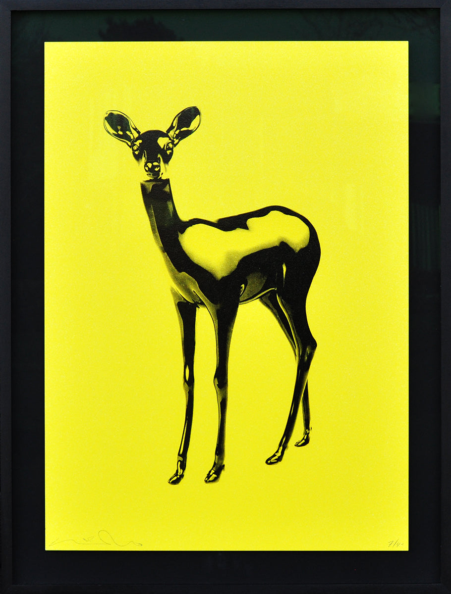 Paco Raphael — The Revival of the Bambi (yellow), vierlaagse zeefdruk