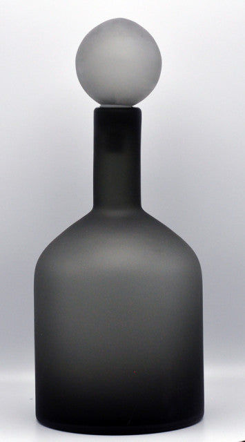 Pols Potten — Bubbles en Bottles, matt black, low, glas