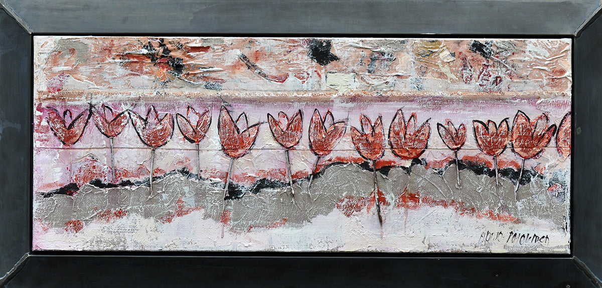 Antonio Poioumen — Wild tulips, gemengde techniek