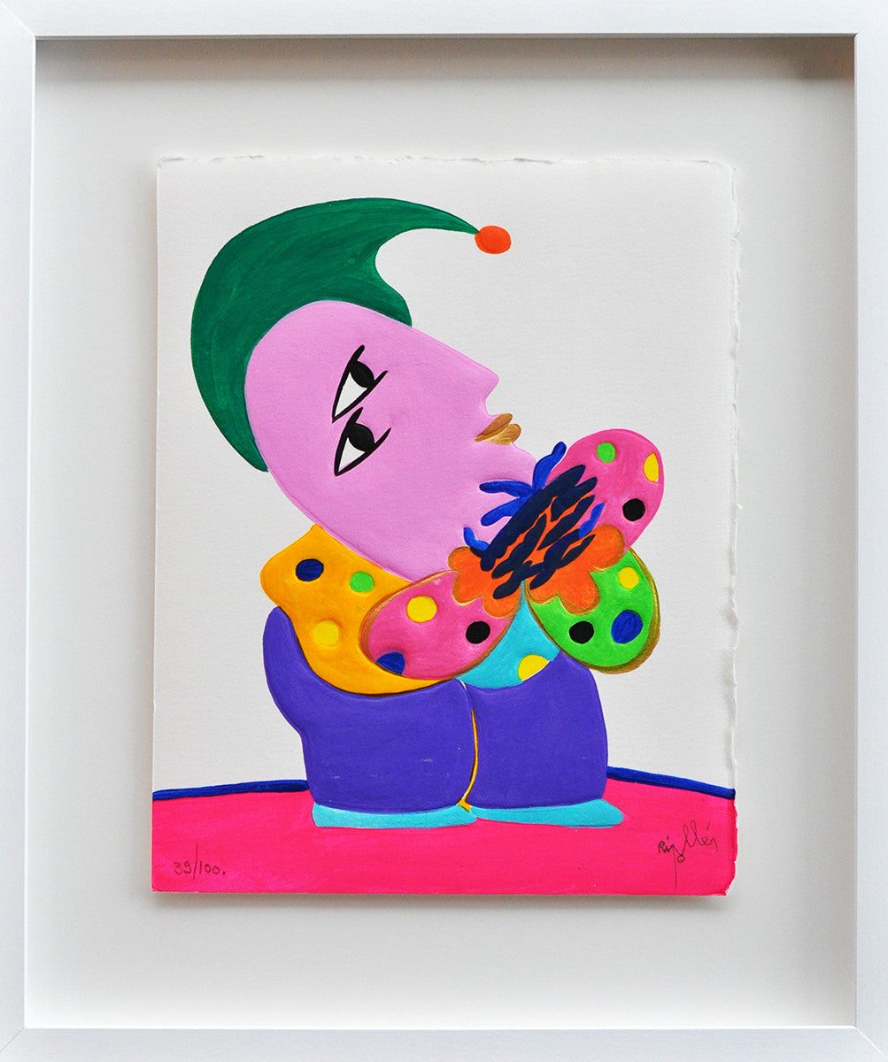 Juan Ripolles — Bromista, materie ets (in museumglas)
