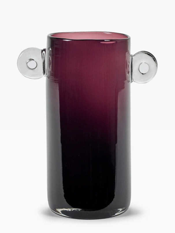 SERAX — Wind&Fire, vaas aubergine (Marie Michielssen), glas