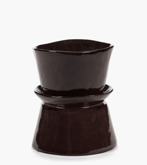 SERAX — La Mere, vaas ebony (Marie Michielssen), aardewerk