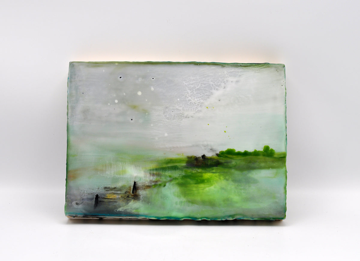 Suus Kooijman — The otherside, encaustic op paneel