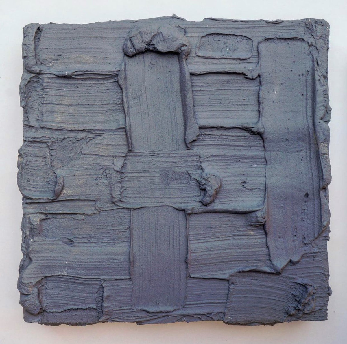 Harmen van der Tuin — Wandsculptuur, antraciet gevlochten, mixed media