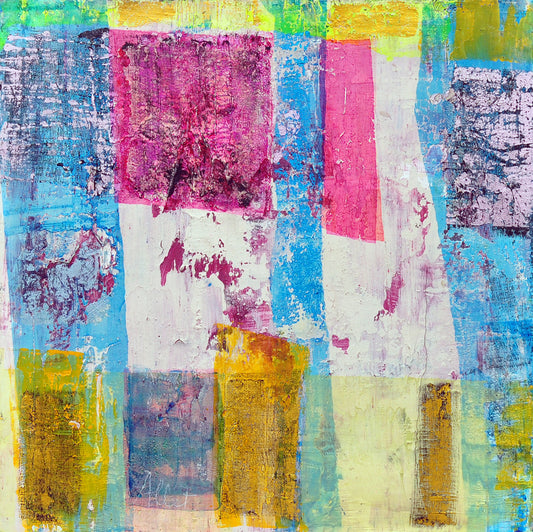 Françoise Allet — Composition, acryl op paneel