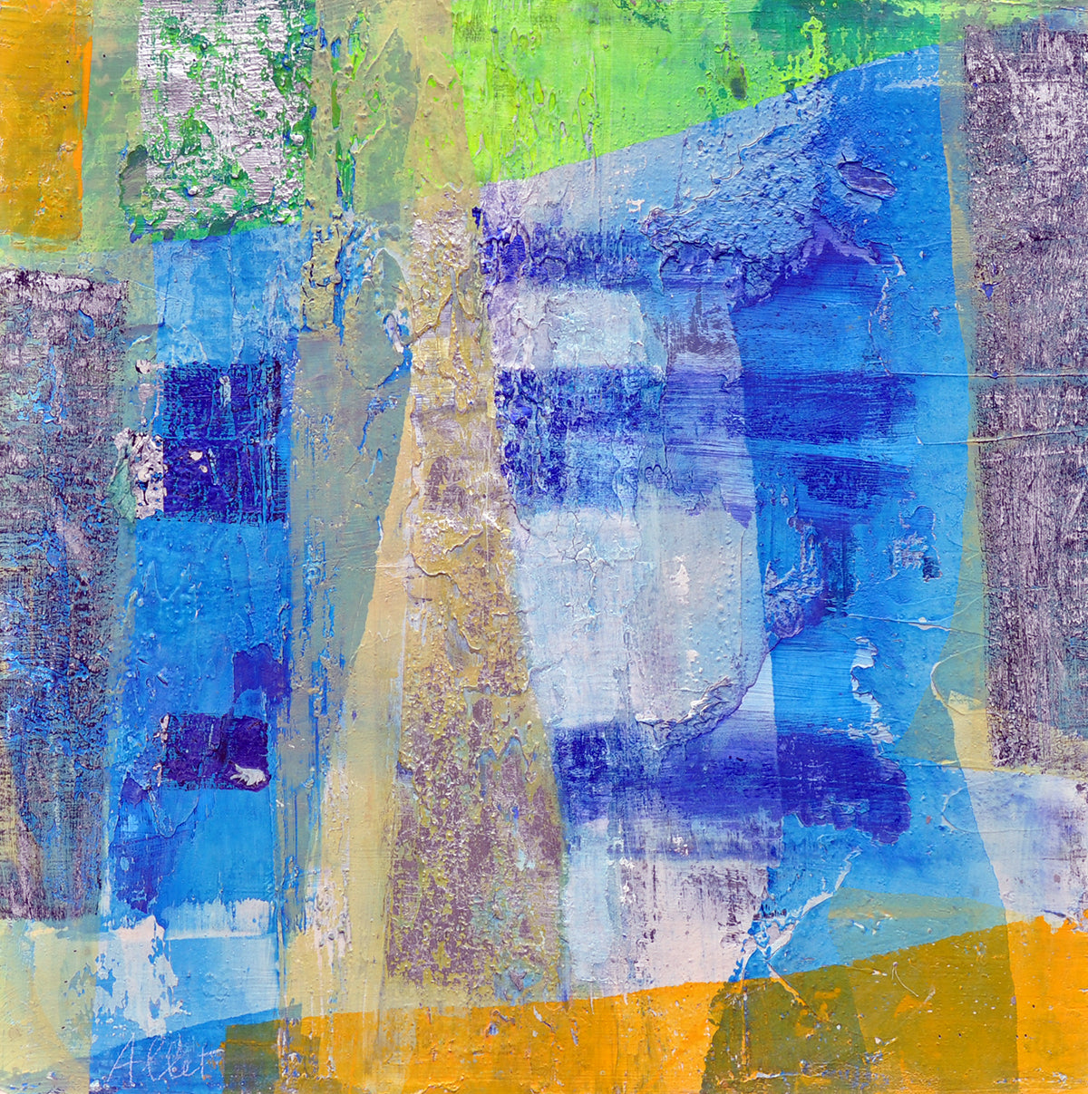 Françoise Allet — The theme, acryl op paneel