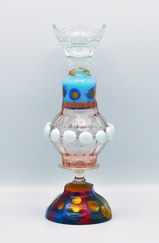 Ans Bakker — Glanskandelaar 009, glas