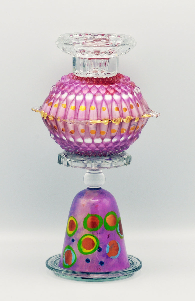 Ans Bakker — Glanskandelaar 010, glas