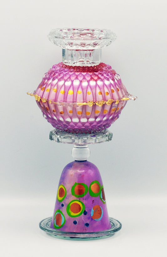 Ans Bakker — Glanskandelaar 010, glas