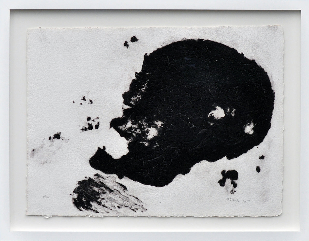 Armando — Der Kopf (Schwarz), carborundum ets