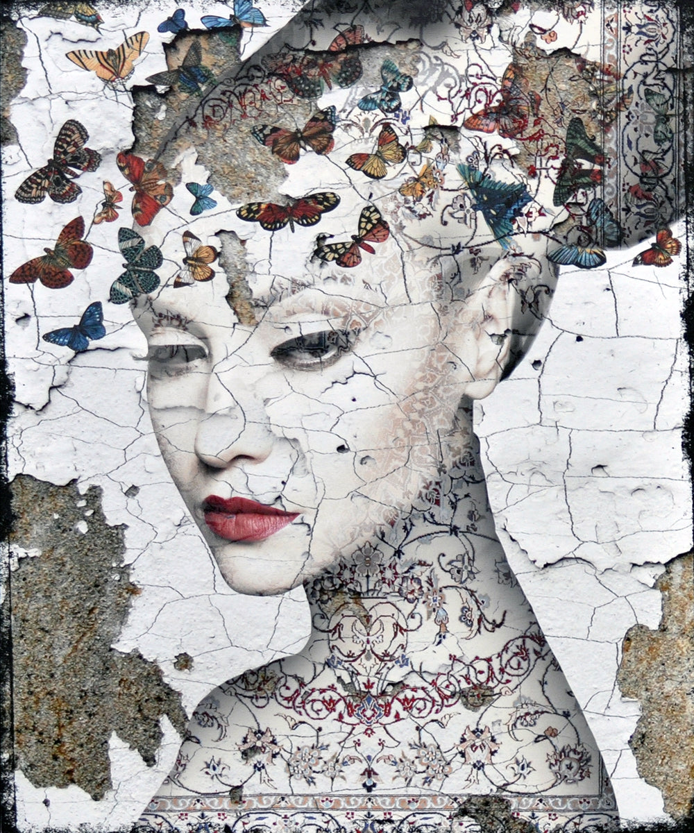 Hans Jochem Bakker — Beautiful 2, leder op dibond