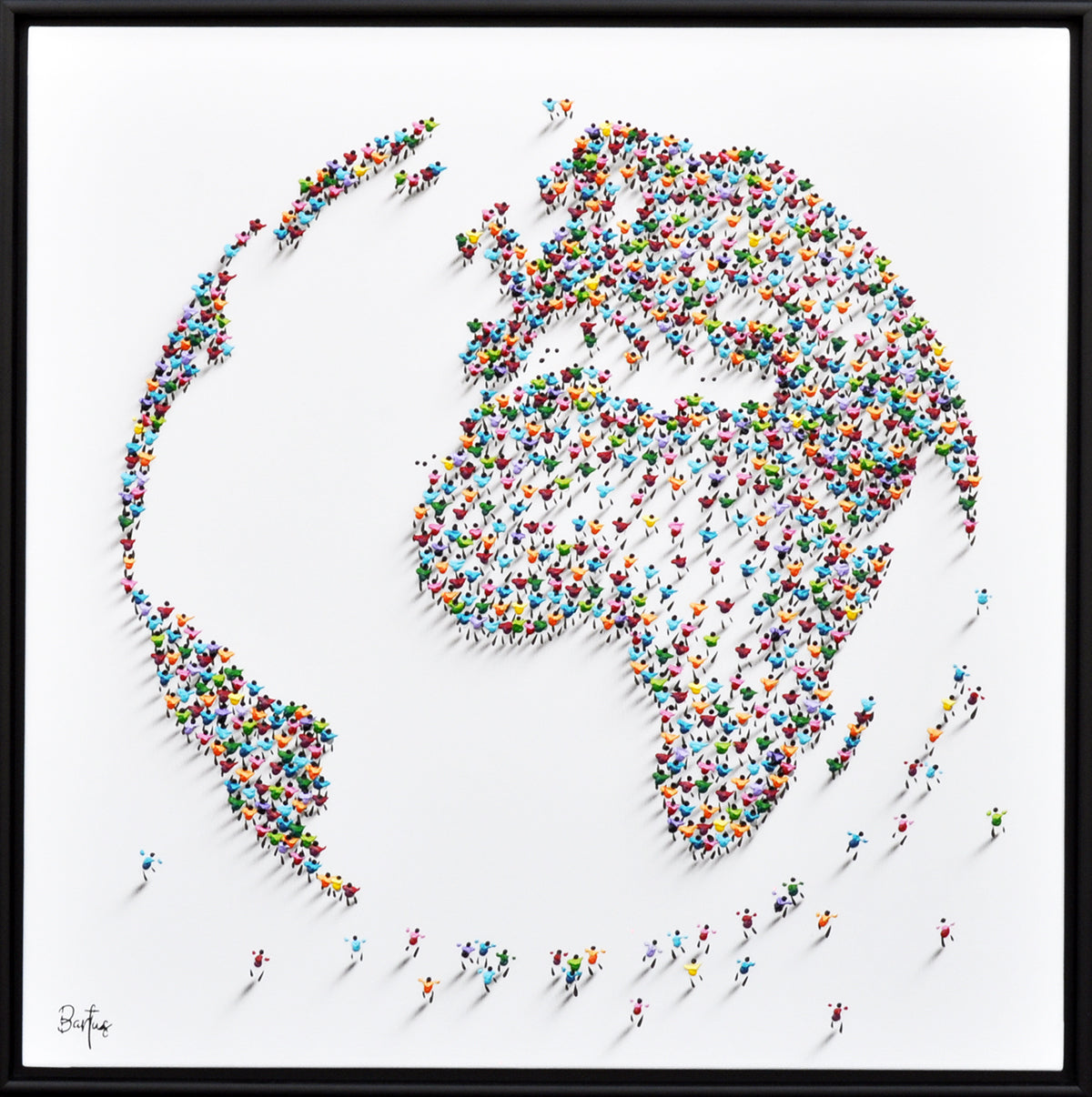 Francisco Bartus — Circle of connection, acryl op linnen