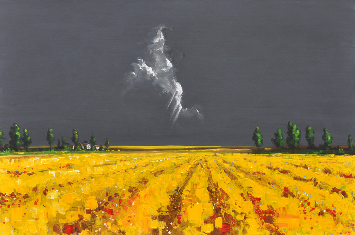 Finn Baxley — Napa Valley Fields, acryl op linnen