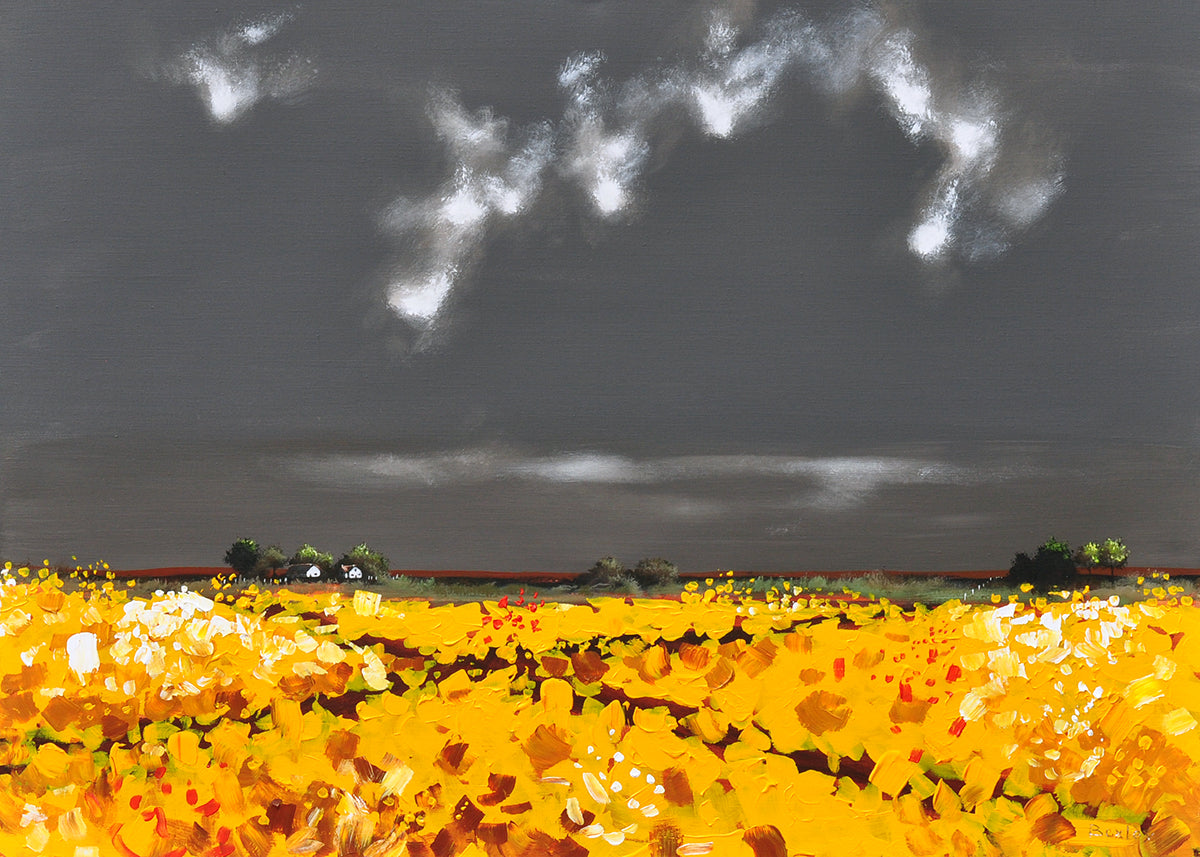 Finn Baxley — Moonzie, acryl op linnen