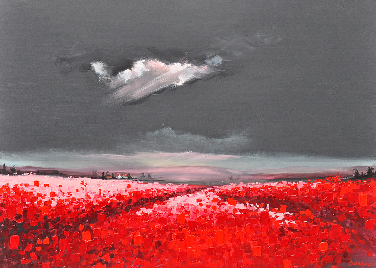 Finn Baxley — Field of whispers, acryl op linnen
