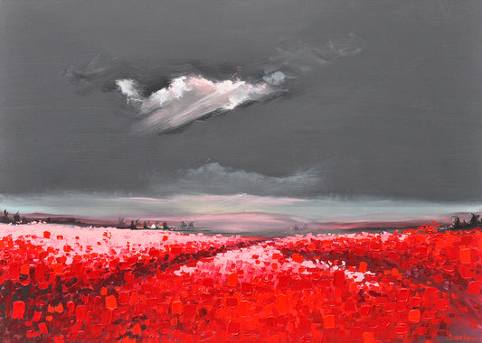Finn Baxley — Field of whispers, acryl op linnen