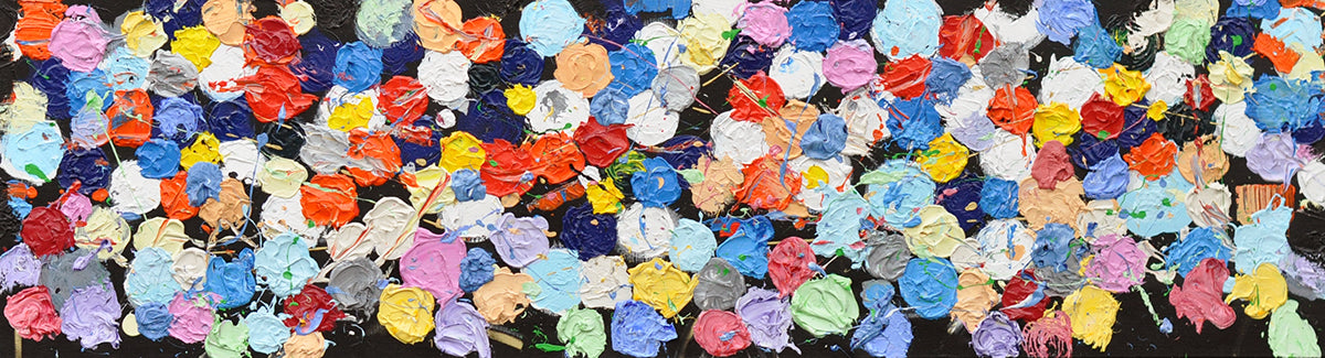 Jos van Beek — Bubbels, acryl op linnen