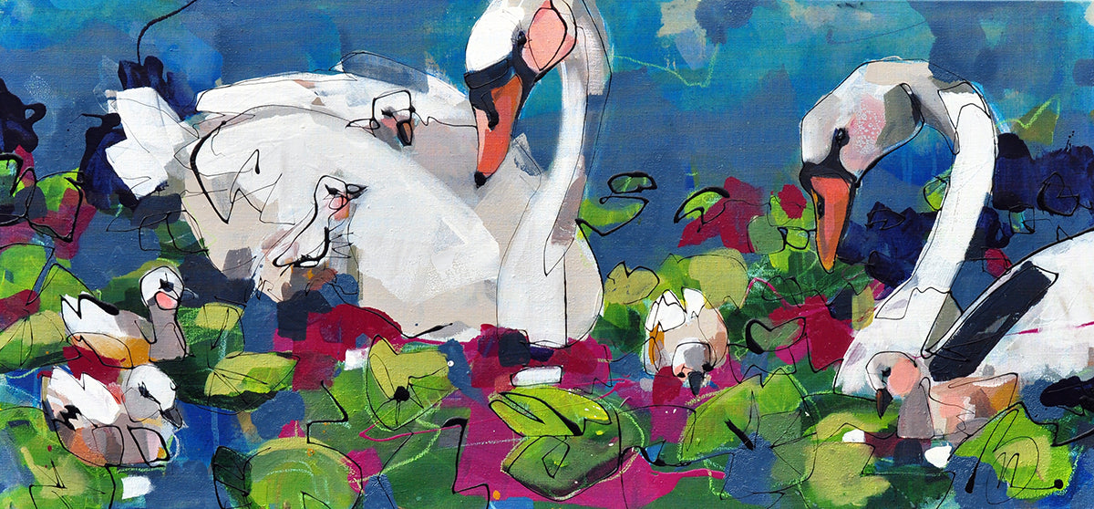 Marieke Bekke — Sweetfamily, acryl op linnen