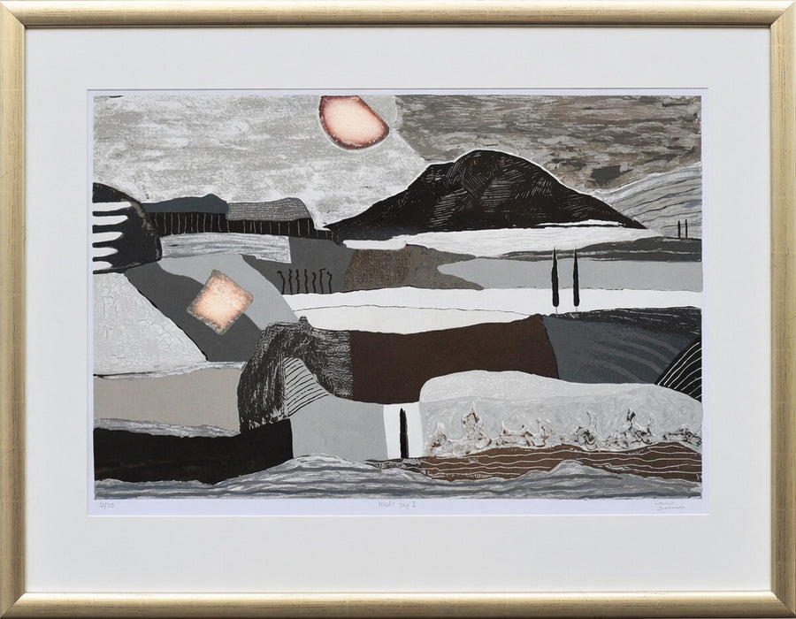 Ronald Boonacker — Night Sky I (champagne lijst)
