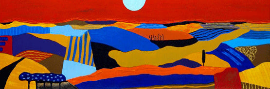 Ronald Boonacker — Route du Soleil 1, zeefdruk op paneel