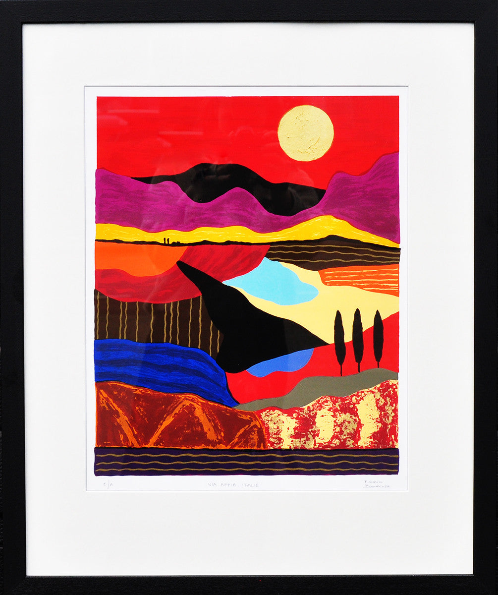 Ronald Boonacker — Via Appia, Italie, zeefdruk