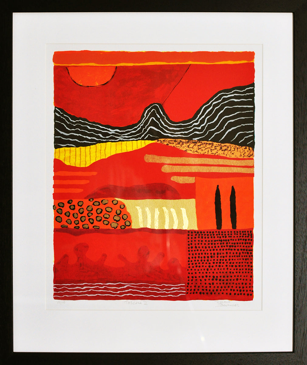 Ronald Boonacker — Toscana III, zeefdruk
