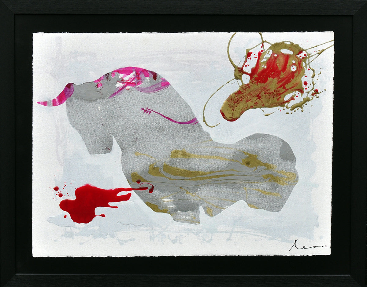 Leon Bosboom — Toro Energia, acryl/epoxy op papier