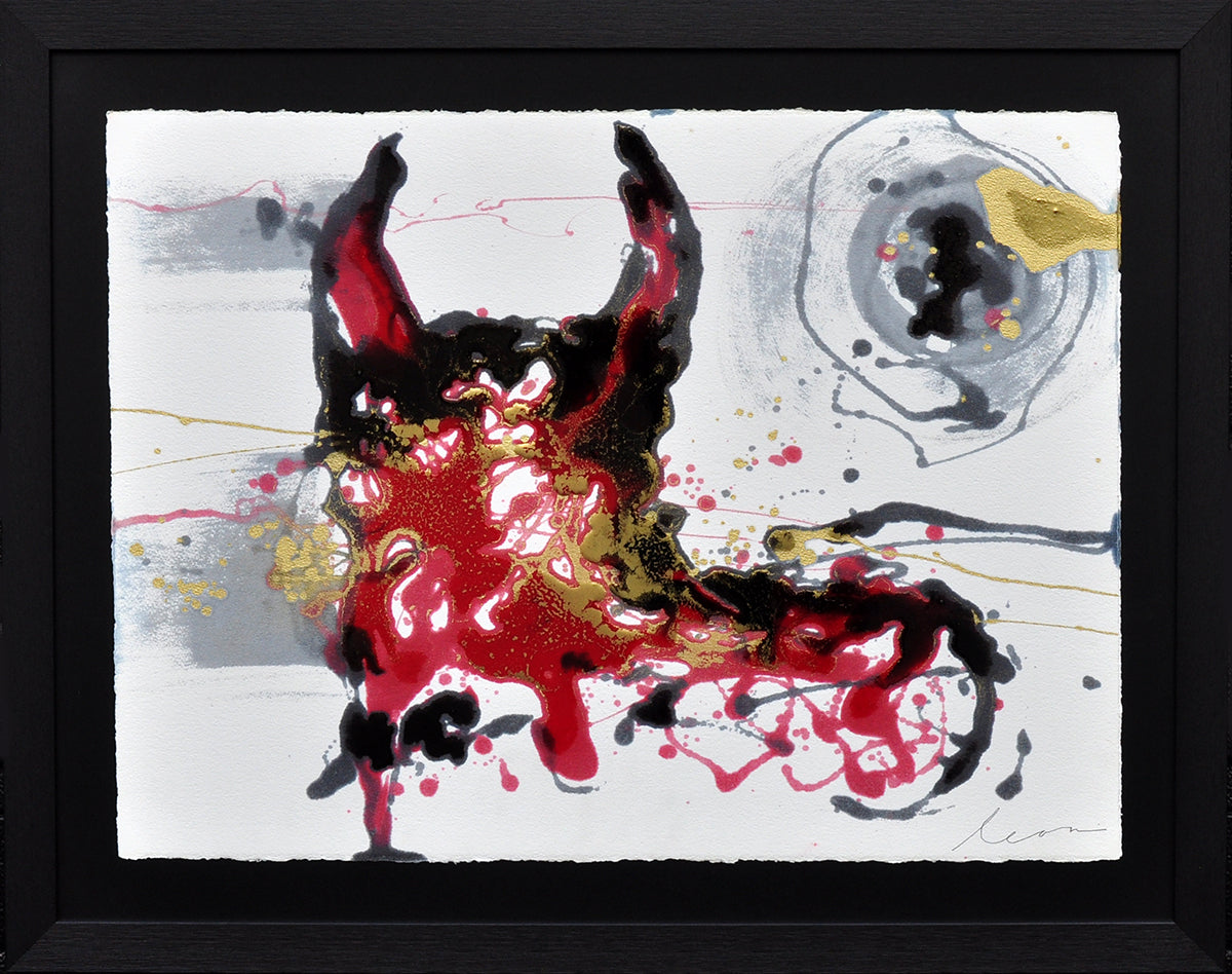 Leon Bosboom — Toro Pureza, acryl/epoxy op papier