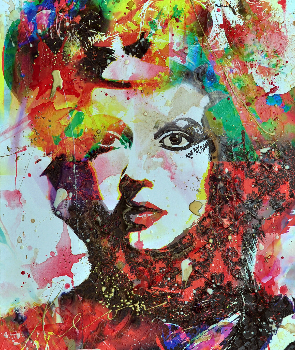 Leon Bosboom — Sirine, acryl/epoxy op linnen