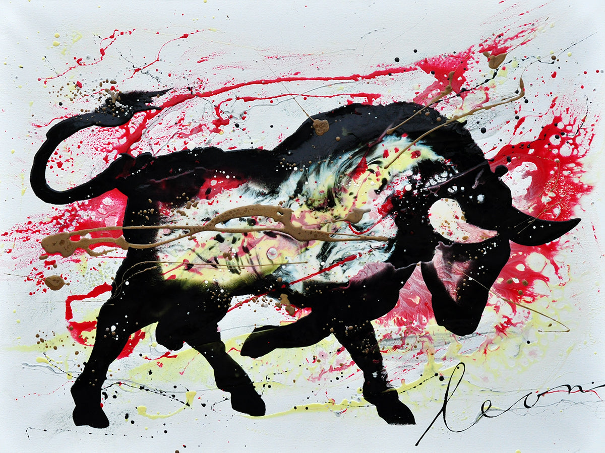 Leon Bosboom — Toro Color Fuerte, acryl/epoxy op linnen