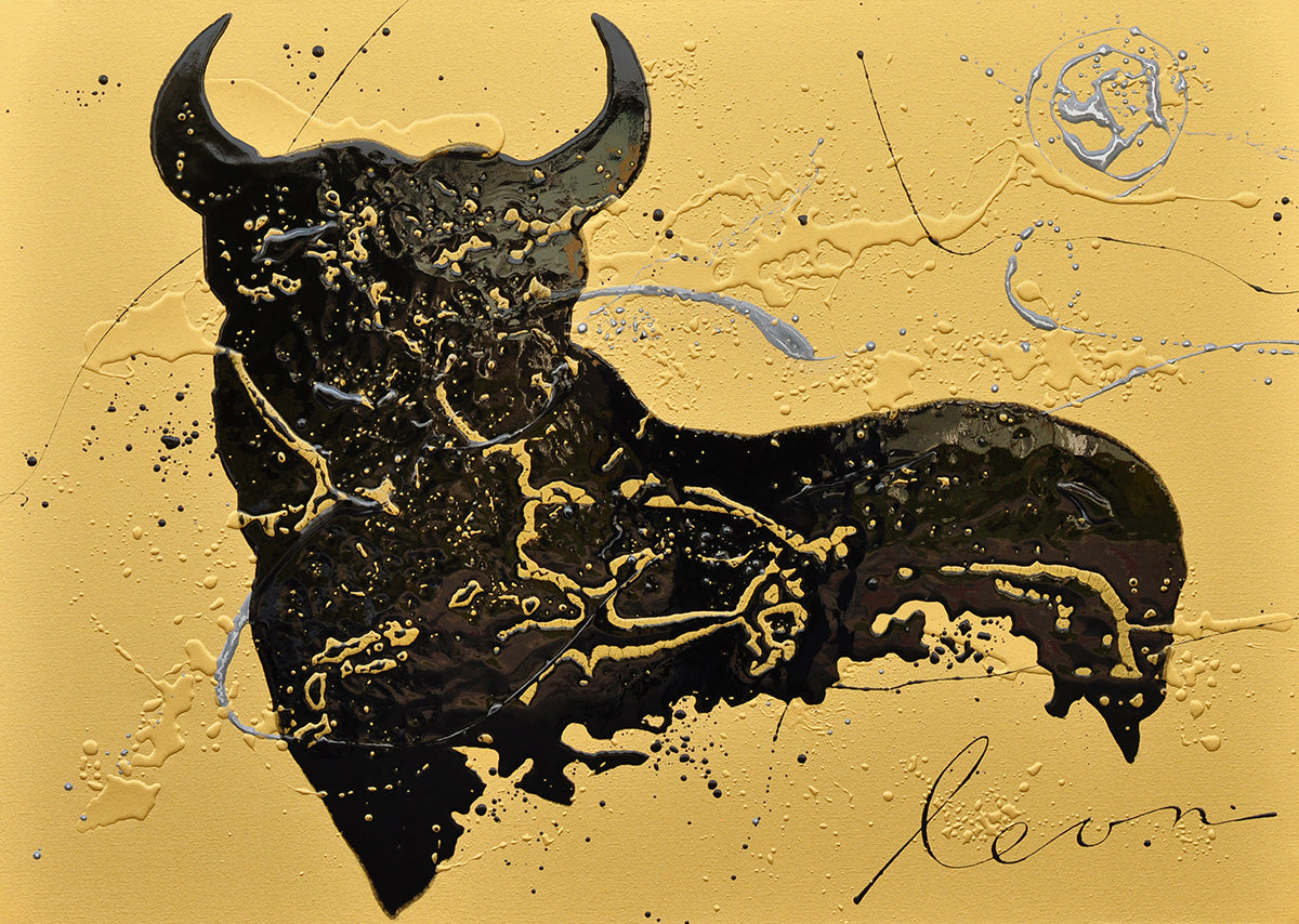 Leon Bosboom — Tauro Bajo el Sol, acryl/epoxy op linnen