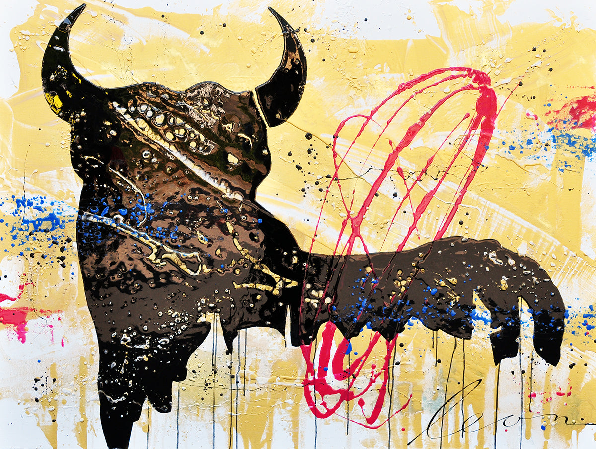 Leon Bosboom — Toro Arte, acryl/epoxy op linnen