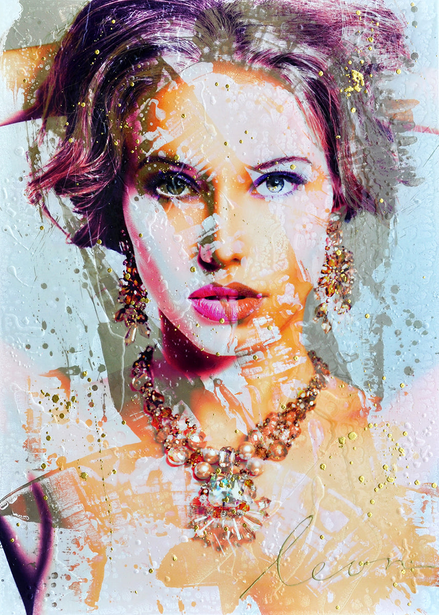 Leon Bosboom — Lady Blond, acryl/epoxy op linnen