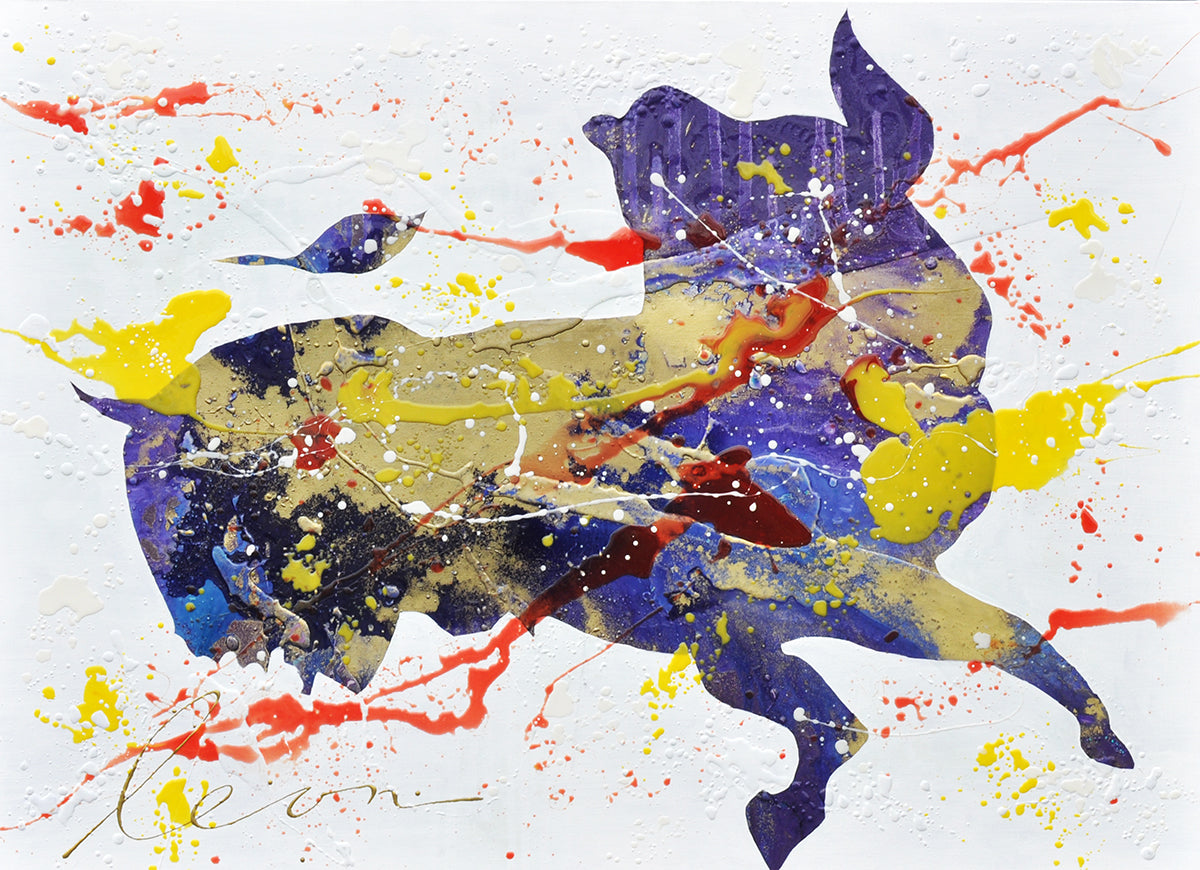 Leon Bosboom — Toro Tension, acryl/epoxy op linnen