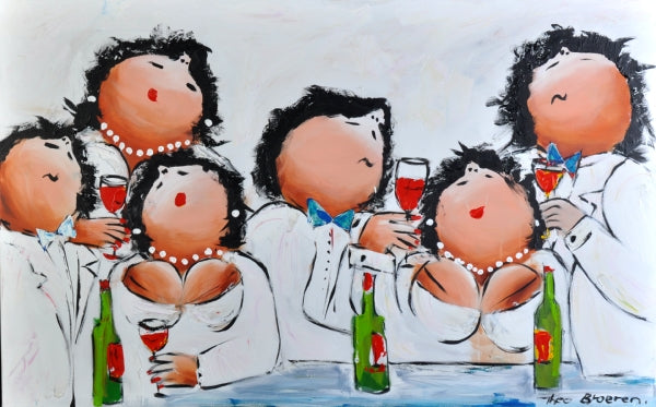 Theo Broeren — A white sensation, acryl op linnen