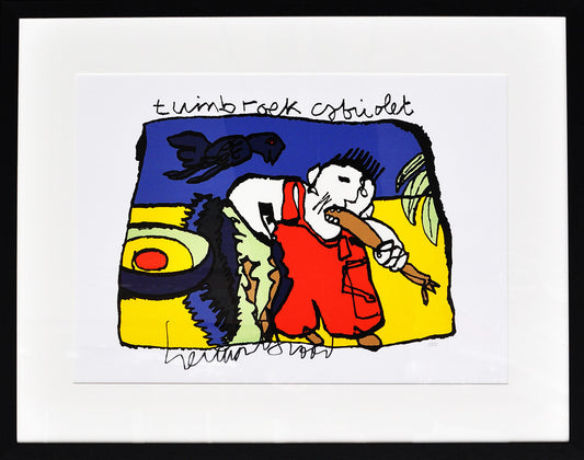 Herman Brood — Tuinbroek cabriolet, zeefdruk