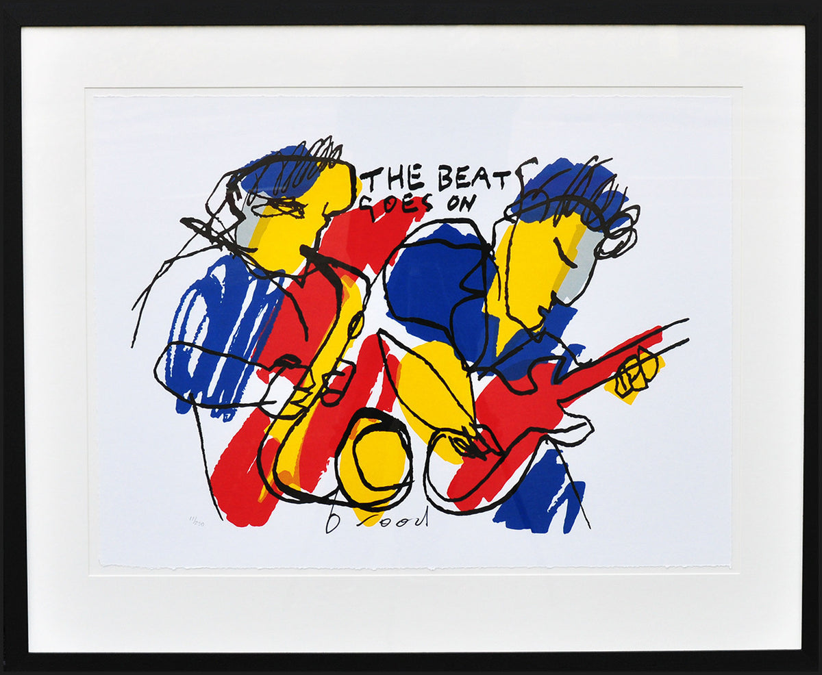 Herman Brood — The beat goes on 1, zeefdruk