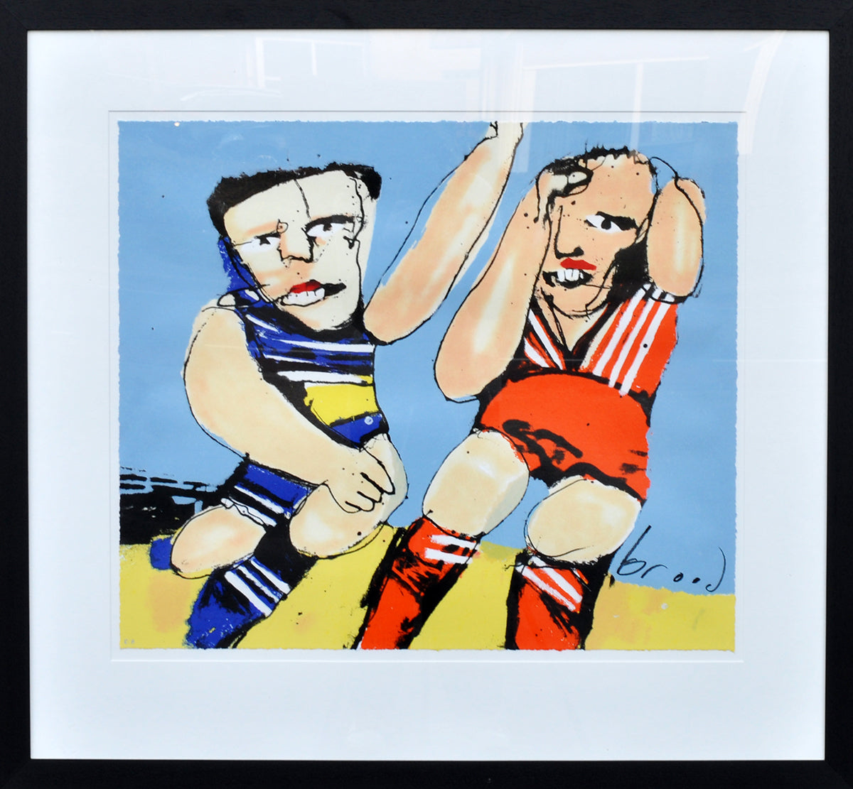 Herman Brood — Voetbal, zeefdruk