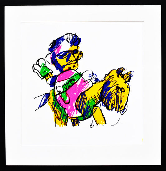 Herman Brood — Man te Paard, zeefdruk
