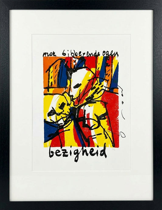 Herman Brood — Met Bibberende Ogen, zeefdruk