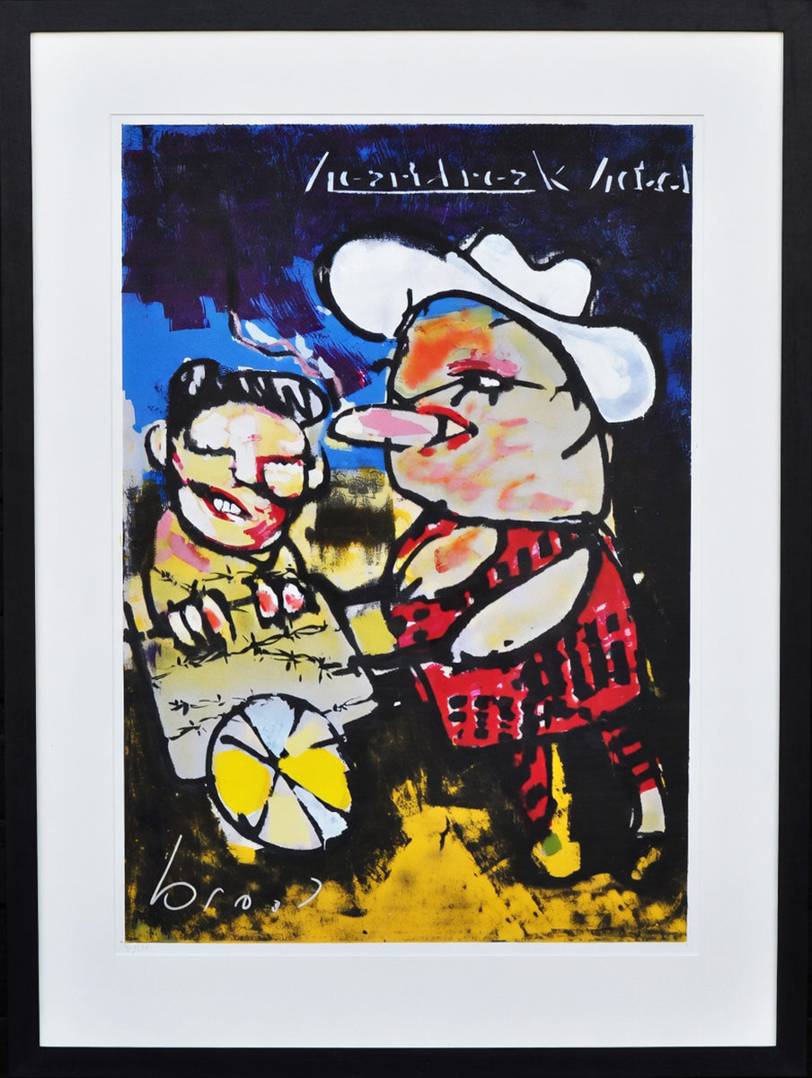 Herman Brood — Heartbreak Hotel, zeefdruk