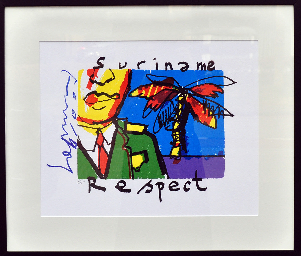 Herman Brood — Suriname respect, zeefdruk