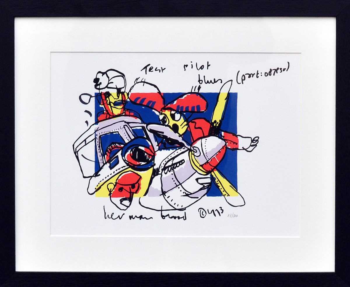 Herman Brood — Test pilot, zeefdruk